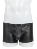 Black Sexy PU Leather Open Crotch Men Boxer Egypt