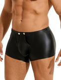 Black Sexy PU Leather Open Crotch Men Boxer Egypt