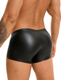 Black Sexy PU Leather Open Crotch Men Boxer Egypt