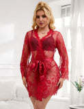 Eyelash Black Lace Sleepwear Egypt Gown