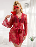Eyelash Black Lace Sleepwear Egypt Gown
