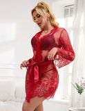 Eyelash Black Lace Sleepwear Egypt Gown