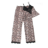 Sexy Leopard Egypt Lace Suspender Pajama Set