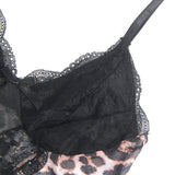 Sexy Leopard Egypt Lace Suspender Pajama Set