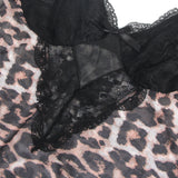Sexy Leopard Egypt Lace Suspender Pajama Set