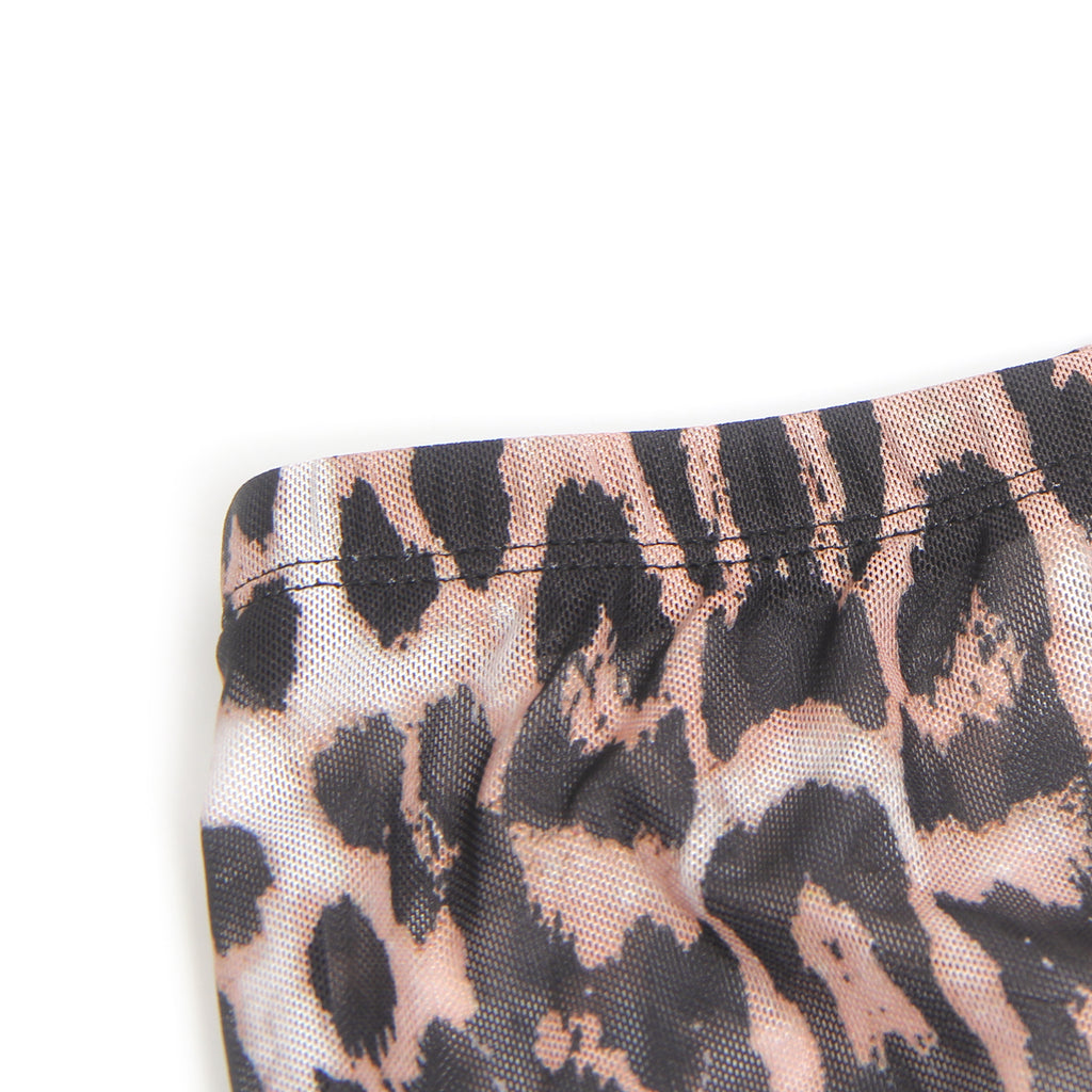 Sexy Leopard Egypt Lace Suspender Pajama Set