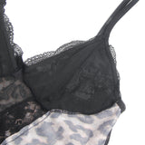 Sexy Leopard Egypt Lace Suspender Pajama Set