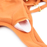 Sexy Hollow Heart Buckles Knitted Seamless Bra Set Egypt