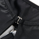 Black Sexy Egypt Bondage Faux Leather Lingerie