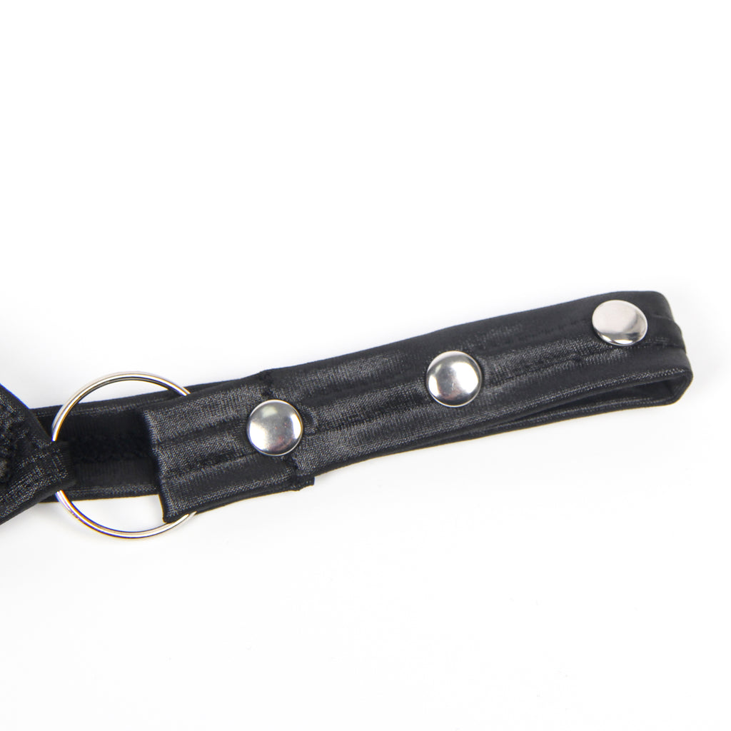 Black Sexy Egypt Bondage Faux Leather Lingerie