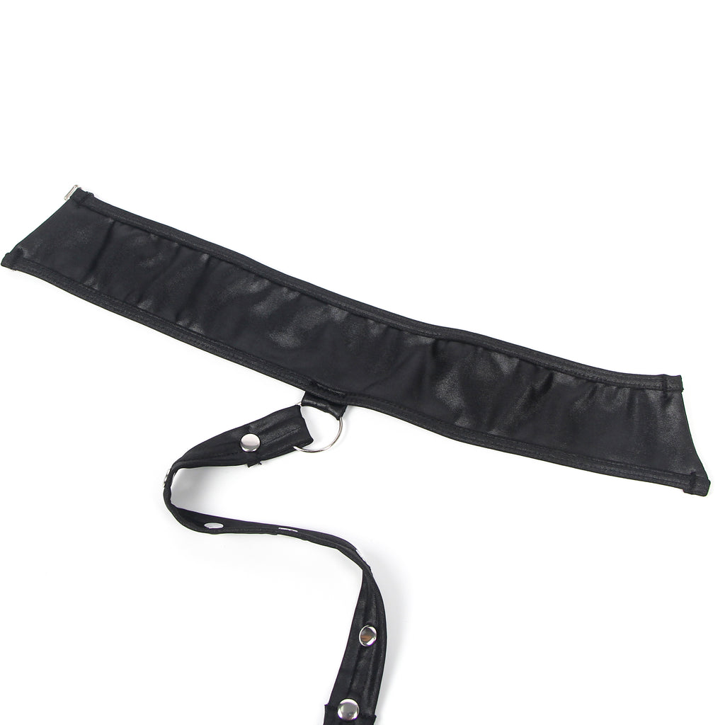 Black Sexy Egypt Bondage Faux Leather Lingerie