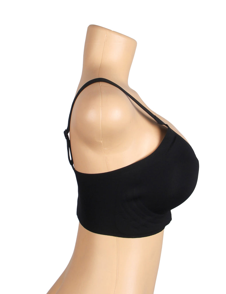 Sexy Egypt Crossover Mesh Jelly Stripe Soft Support Seamless Bra