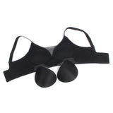 Sexy Egypt Crossover Mesh Jelly Stripe Soft Support Seamless Bra
