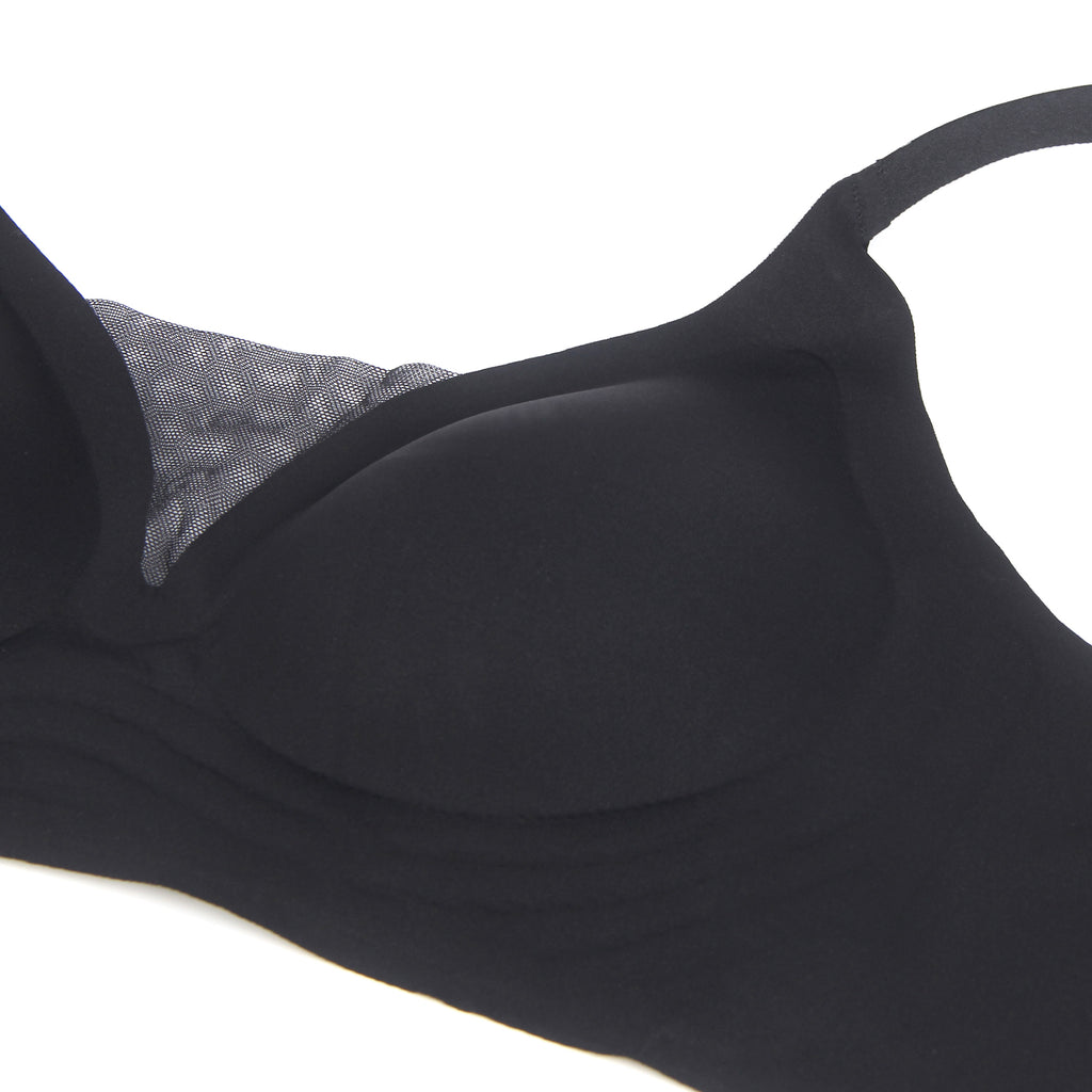 Sexy Egypt Crossover Mesh Jelly Stripe Soft Support Seamless Bra
