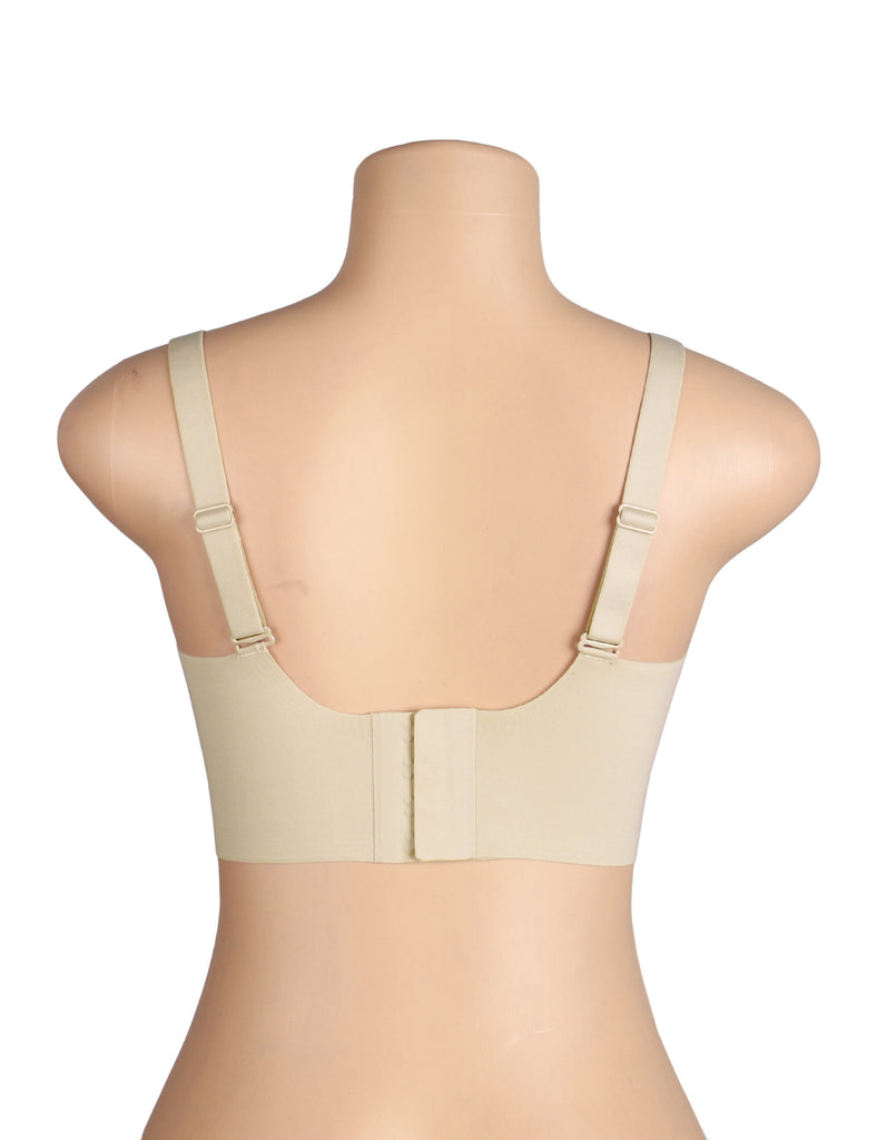 Sexy Egypt Crossover Mesh Jelly Stripe Soft Support Seamless Bra