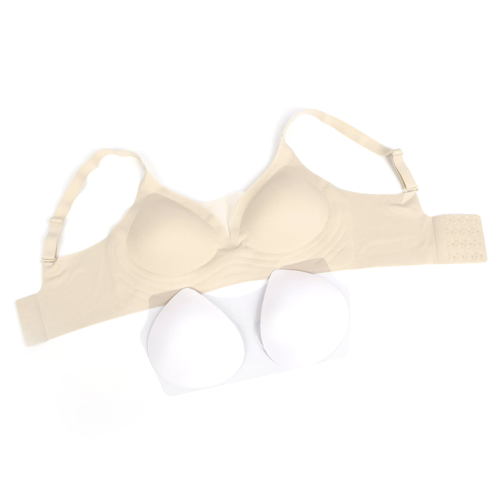 Sexy Egypt Crossover Mesh Jelly Stripe Soft Support Seamless Bra