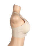 Sexy Egypt Crossover Mesh Jelly Stripe Soft Support Seamless Bra