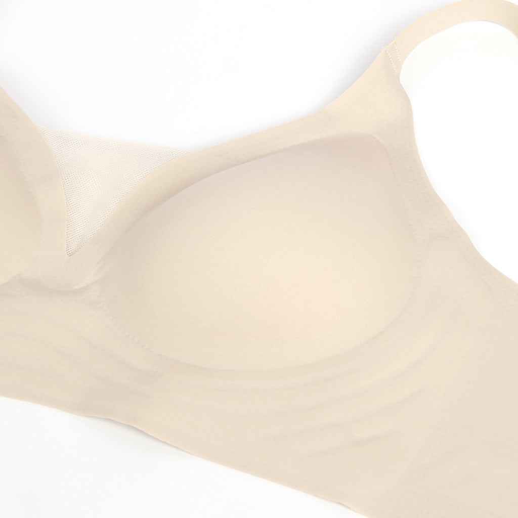 Sexy Egypt Crossover Mesh Jelly Stripe Soft Support Seamless Bra