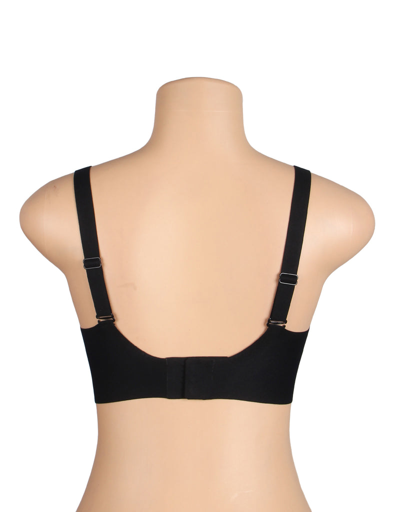Sexy Crossover Mesh Jelly Stripe Soft Support Seamless Bra Egypt