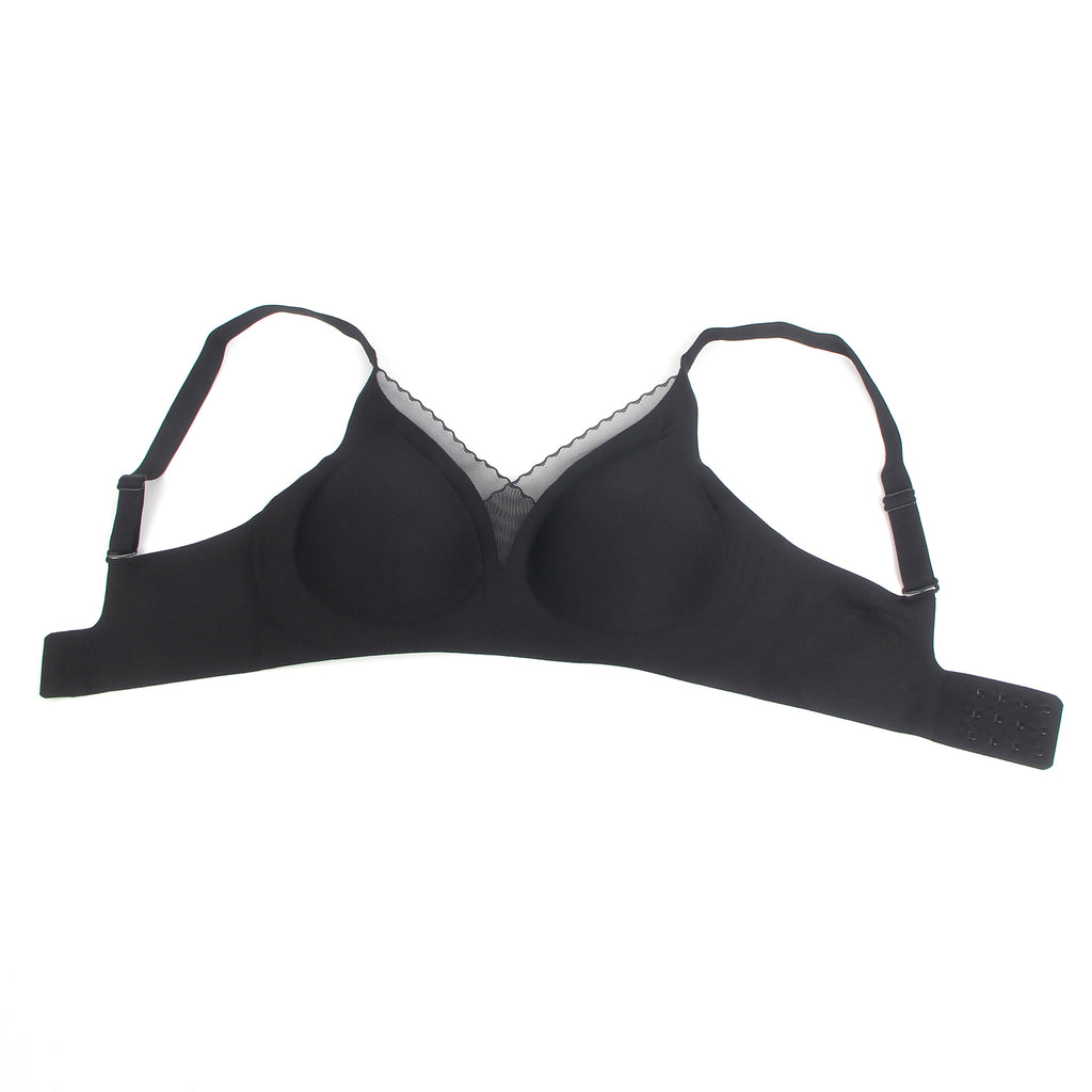 Sexy Crossover Mesh Jelly Stripe Soft Support Seamless Bra Egypt