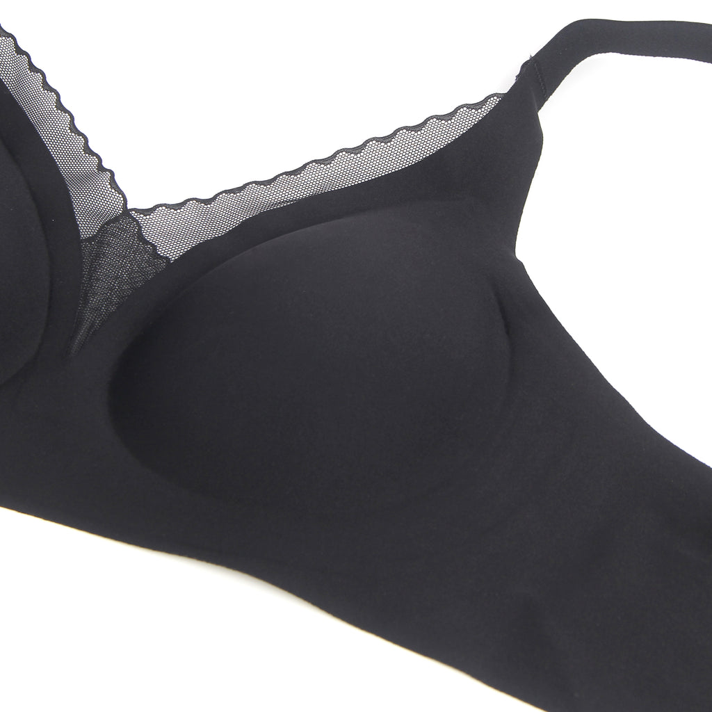 Sexy Crossover Mesh Jelly Stripe Soft Support Seamless Bra Egypt