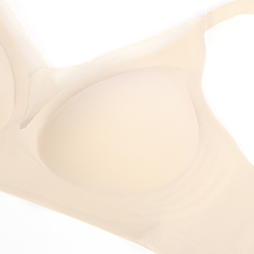 Sexy Crossover Mesh Jelly Stripe Soft Support Seamless Bra Egypt