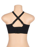 Sexy Egypt Crossover Mesh Jelly Stripe Soft Support Seamless Bra