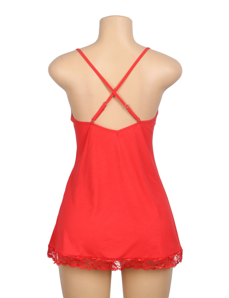 Sexy Modal Spliced Lace Halter Nightgown Egypt