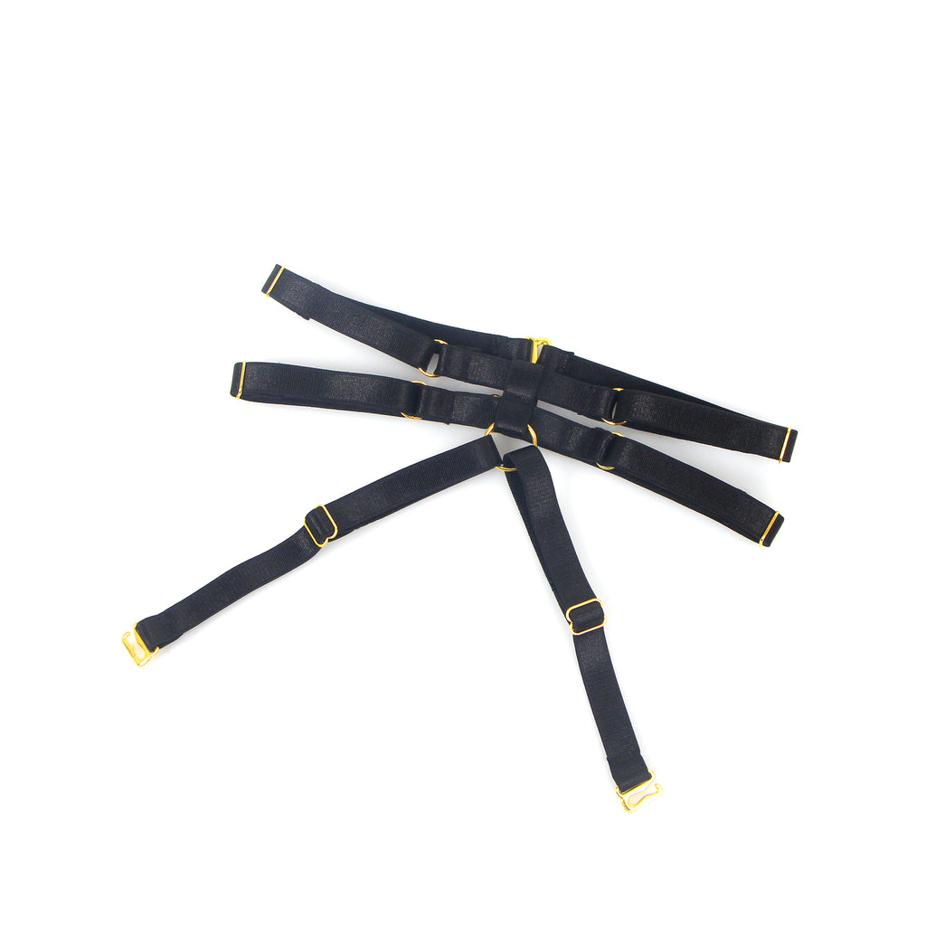 Black Mesh Underwire Garter Lingerie Egypt Set