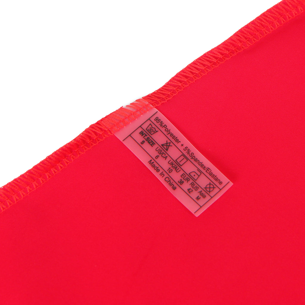 Red Sexy Deep V-Neck Wet Look Faux Leather Suspender Nightdress Egypt