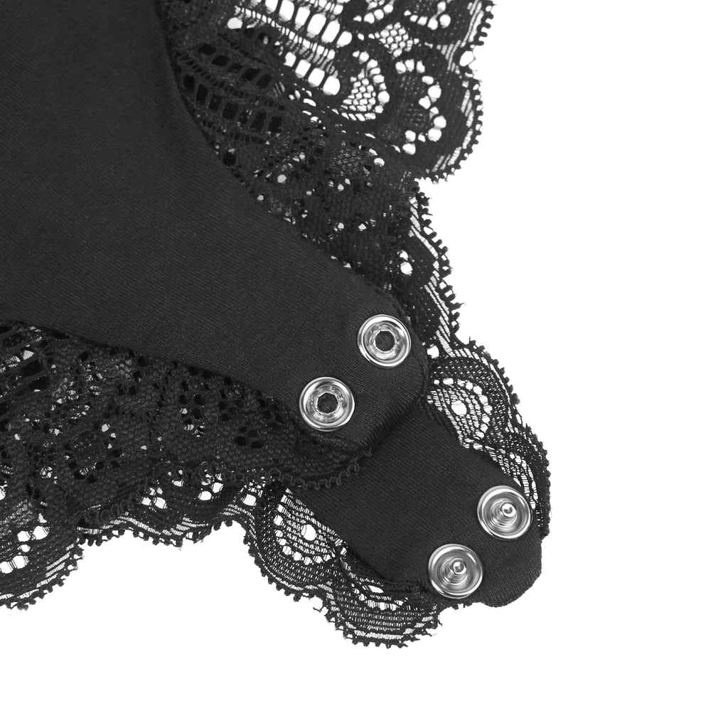 Sexy Modal Lace Crotchless Bodysuit Lingerie Egypt