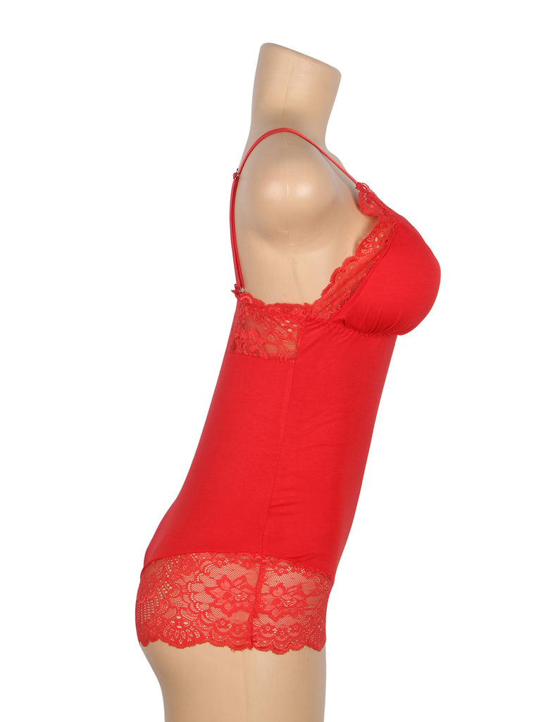 Sexy Modal Lace Crotchless Bodysuit Lingerie Egypt