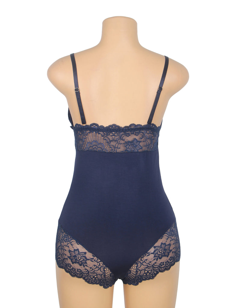 Sexy Modal Lace Crotchless Bodysuit Lingerie Egypt