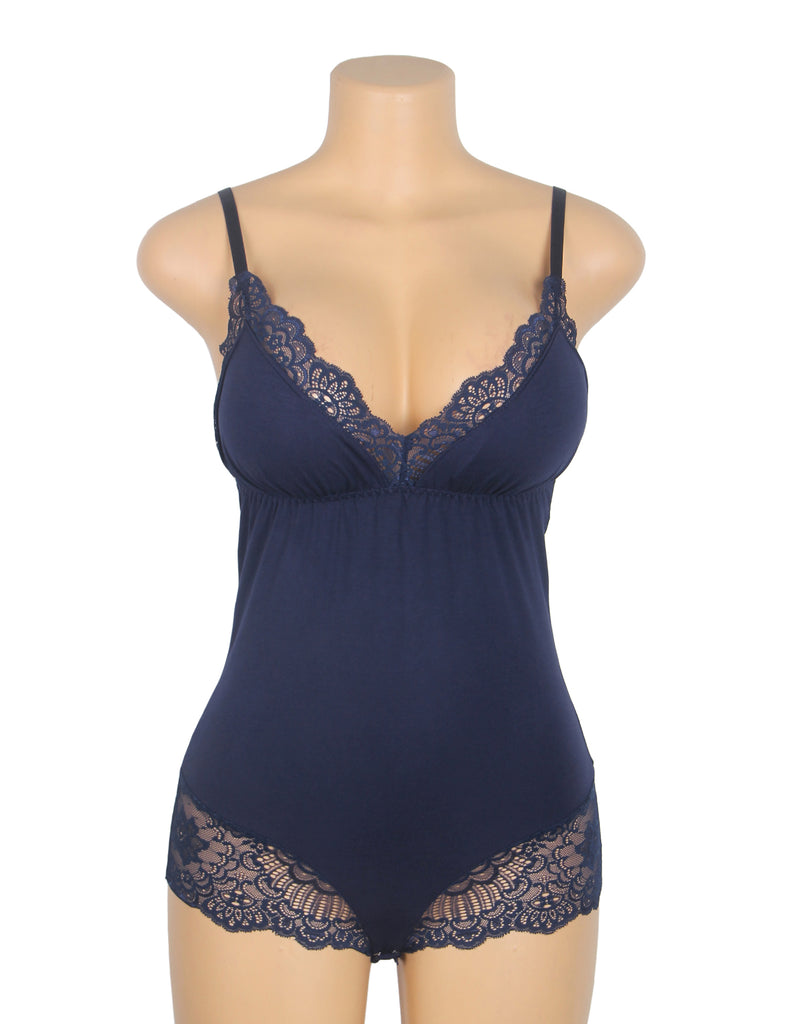 Sexy Modal Lace Crotchless Bodysuit Lingerie Egypt