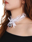 Sexy Egypt Bow Lace Bell Neck Ring