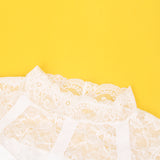 Sexy Swim Cloth Lace Sleeveless Open Crotch Bodysuit