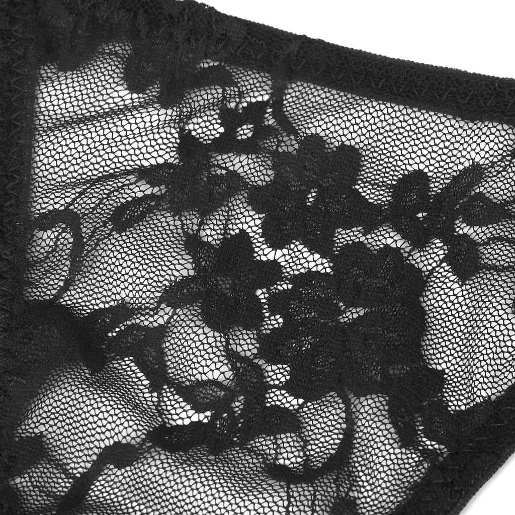 Sexy Lace Ribbon Bow Buckles Waist Adjustable Women Thong