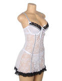 Sexy Lace Ruffled Suspender Nightdress Egypt