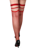 Sexy Small Mesh Elastic Rivet Fishnet Stockings