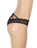 Lace Sexy Cross Straps Women Crotchless Panty