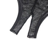Lace Sexy Cross Straps Women Crotchless Panty