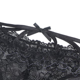 Lace Sexy Cross Straps Women Crotchless Panty