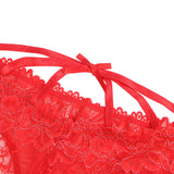 Lace Sexy Cross Straps Women Crotchless Panty