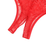 Lace Sexy Cross Straps Women Crotchless Panty