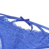 Lace Sexy Cross Straps Women Crotchless Panty