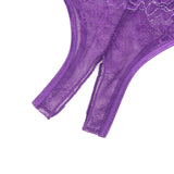 Lace Sexy Cross Straps Women Crotchless Panty