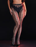 Black Sexy Houndstooth Pantyhose