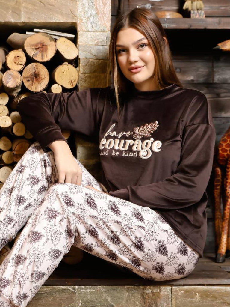 Women's winter two-piece pajamas