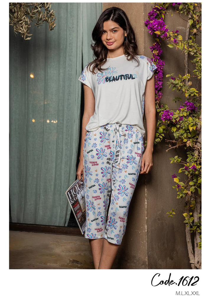 Beautiful flower pajamas