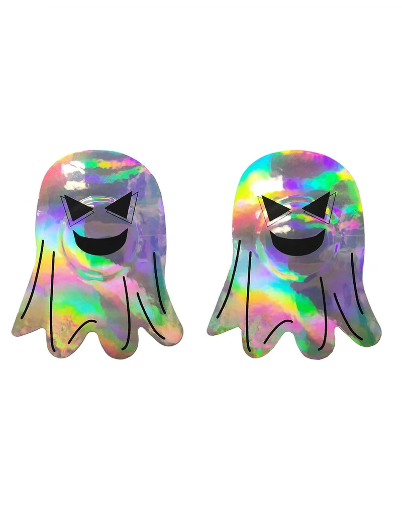 Halloween Ghost Laser Look Nipple Covers